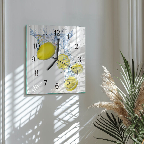 Orologio quadrato limoni