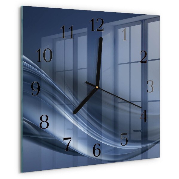 Orologio quadrato Onde blu