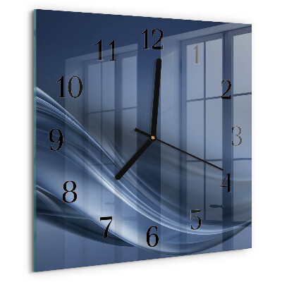 Orologio quadrato Onde blu