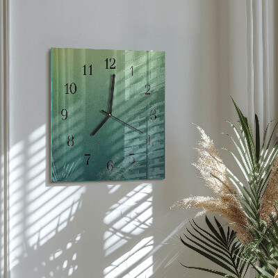 Orologio quadrato sfumatura verde
