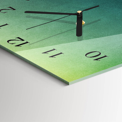 Orologio quadrato sfumatura verde