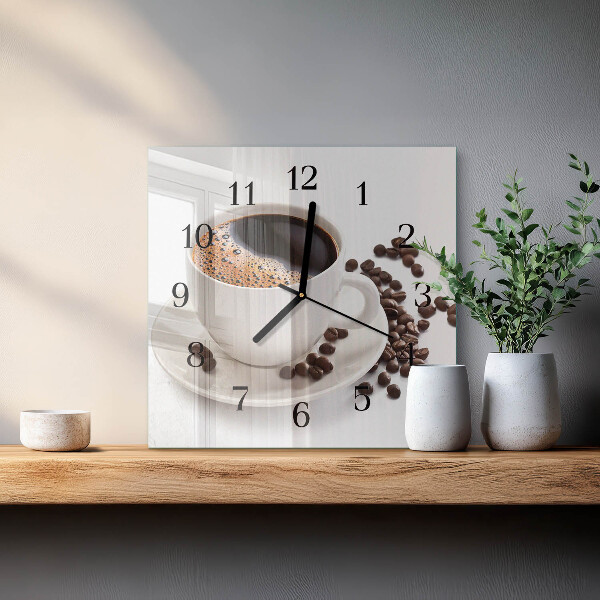 Orologio quadrato Tazza di caffè
