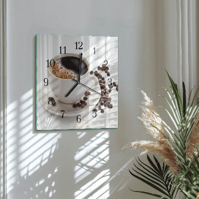 Orologio quadrato Tazza di caffè