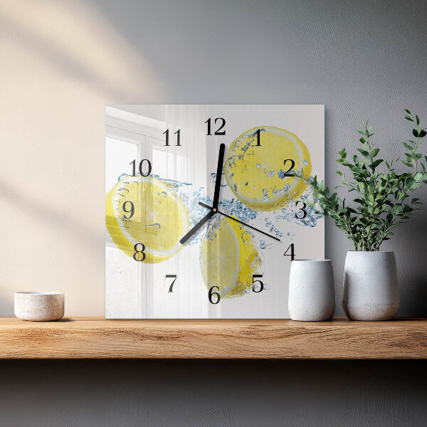 Orologio quadrato limoni