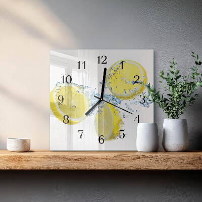 Orologio quadrato limoni