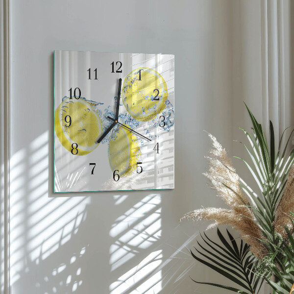 Orologio quadrato limoni
