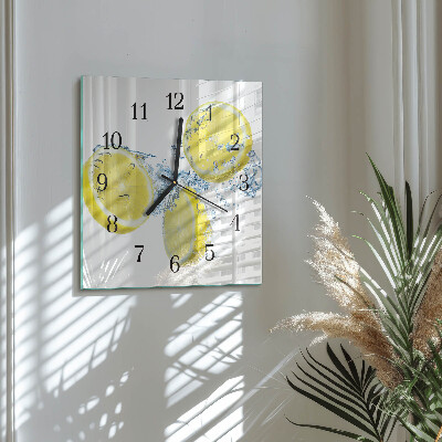 Orologio quadrato limoni