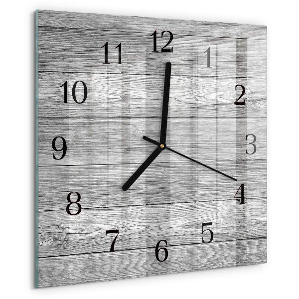 Orologio quadrato Legni grigi