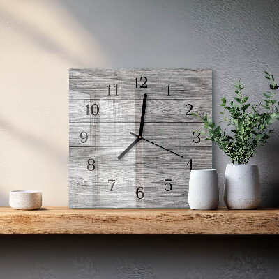 Orologio quadrato Legni grigi