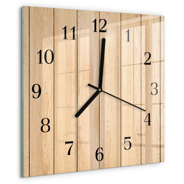 Orologio quadrato Legna