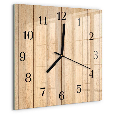Orologio quadrato Legna