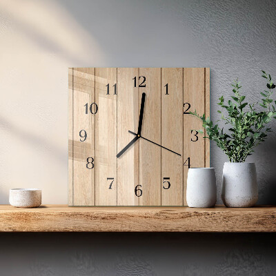 Orologio quadrato Legna