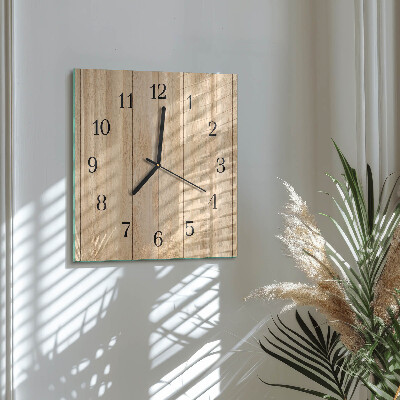 Orologio quadrato Legna