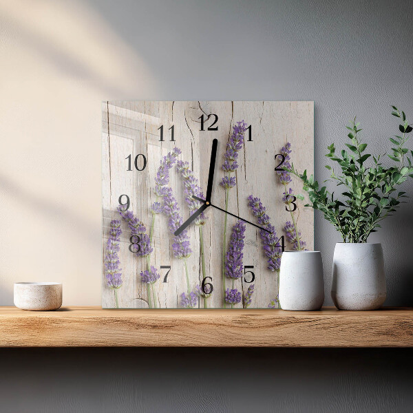 Orologio quadrato Lavanda