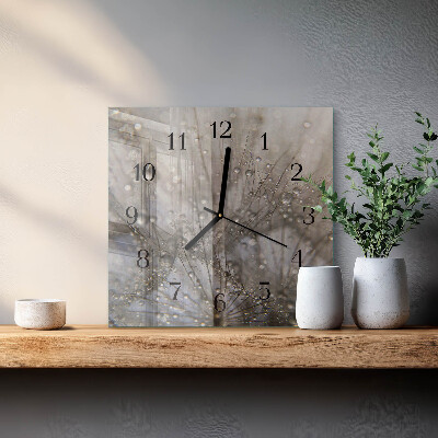 Orologio quadrato Gocce di rugiada