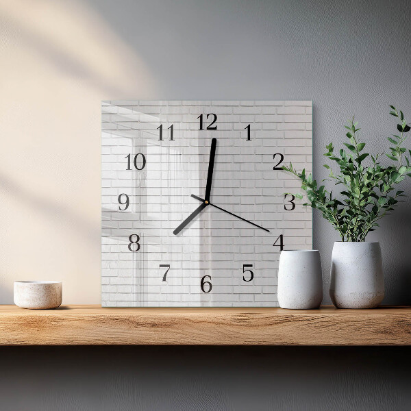 Orologio quadrato Muro di mattoni