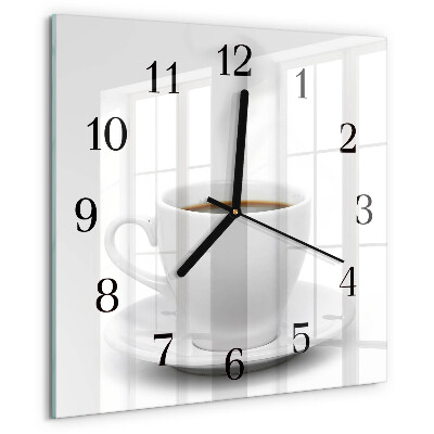 Orologio quadrato Tazza di caffè