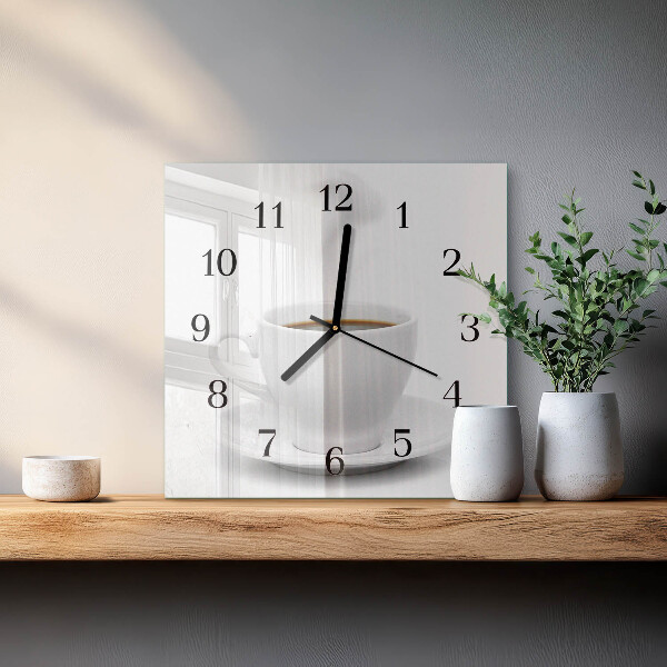 Orologio quadrato Tazza di caffè