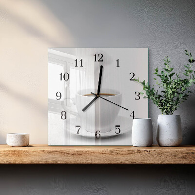 Orologio quadrato Tazza di caffè