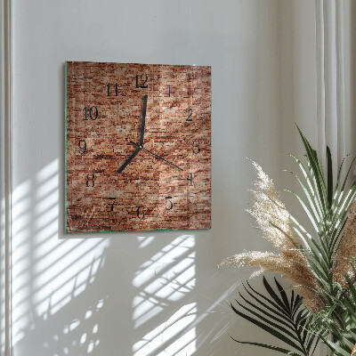 Orologio quadrato Muro di mattoni