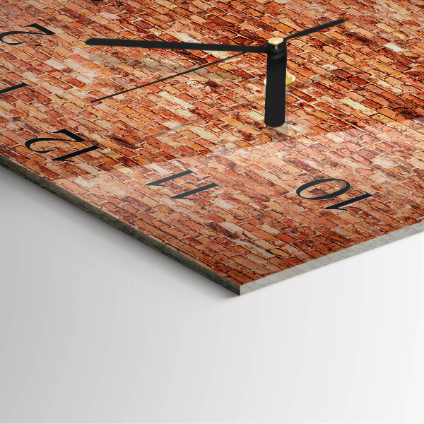 Orologio quadrato Muro di mattoni