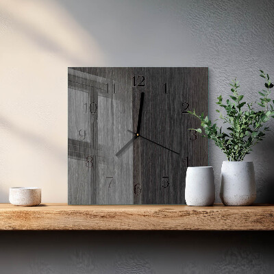Orologio quadrato Legna