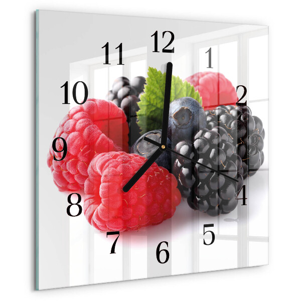 Orologio quadrato Frutti di bosco