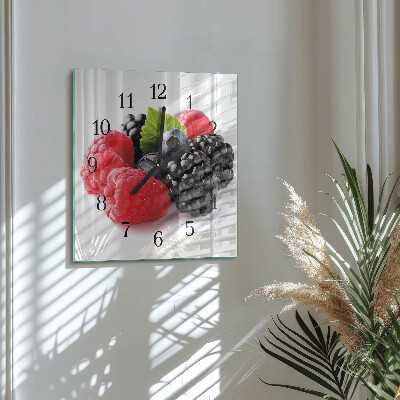 Orologio quadrato Frutti di bosco