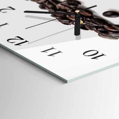 Orologio quadrato chicchi di caffè
