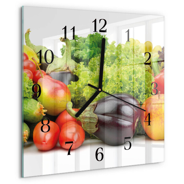 Orologio quadrato Verdure