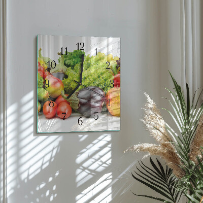 Orologio quadrato Verdure