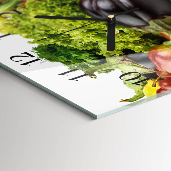 Orologio quadrato Verdure