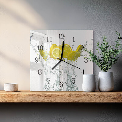 Orologio quadrato Acqua con limone