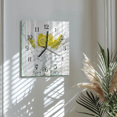 Orologio quadrato Acqua con limone