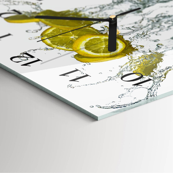 Orologio quadrato Acqua con limone