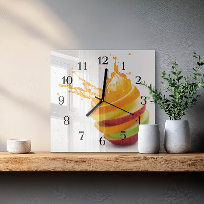 Orologio quadrato Frutta