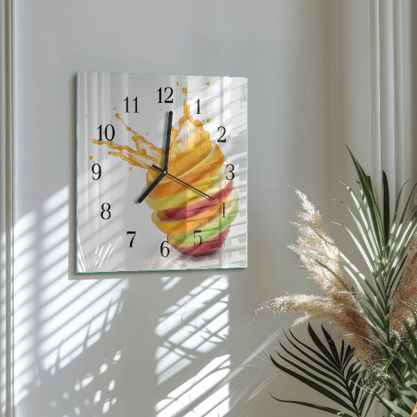 Orologio quadrato Frutta