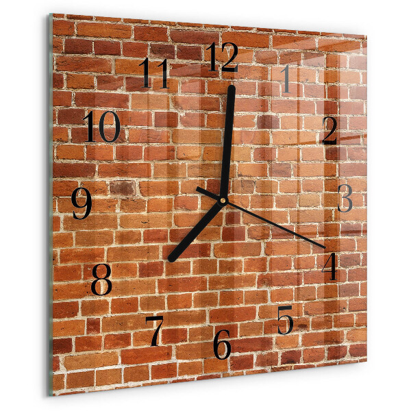 Orologio quadrato Muro di mattoni