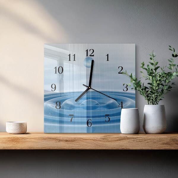 Orologio quadrato Acqua
