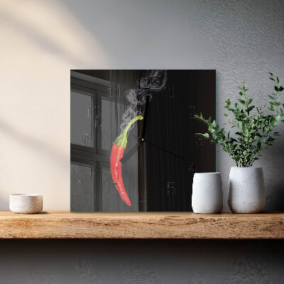 Orologio quadrato peperoncino