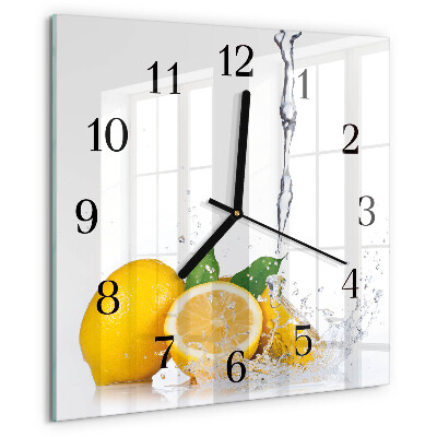 Orologio quadrato limoni