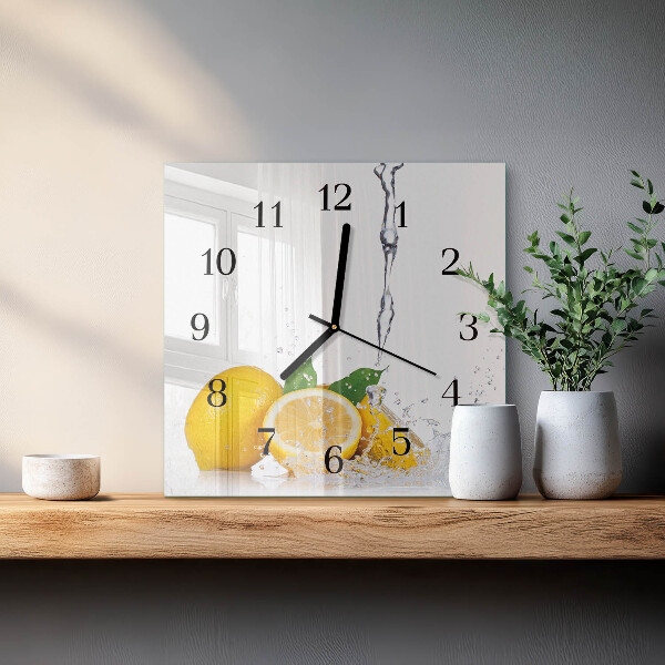 Orologio quadrato limoni