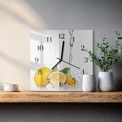 Orologio quadrato limoni