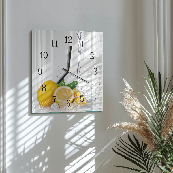 Orologio quadrato limoni