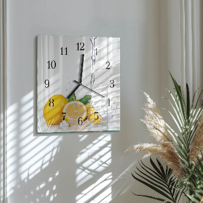 Orologio quadrato limoni