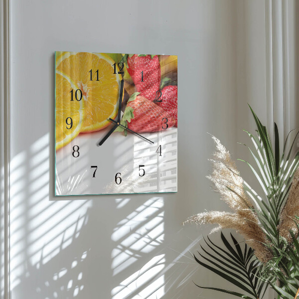 Orologio quadrato Frutta