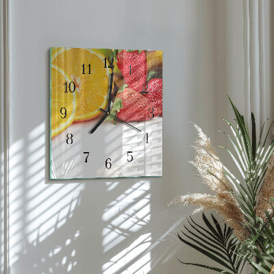 Orologio quadrato Frutta