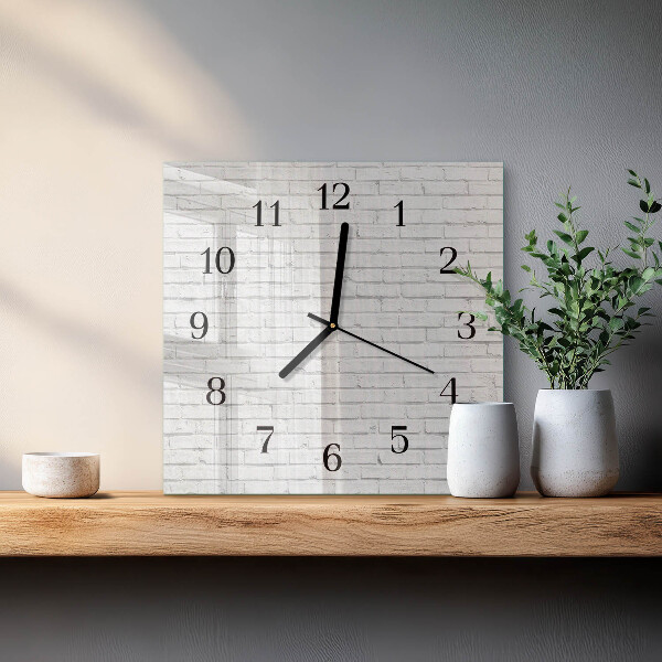 Orologio quadrato Muro di mattoni