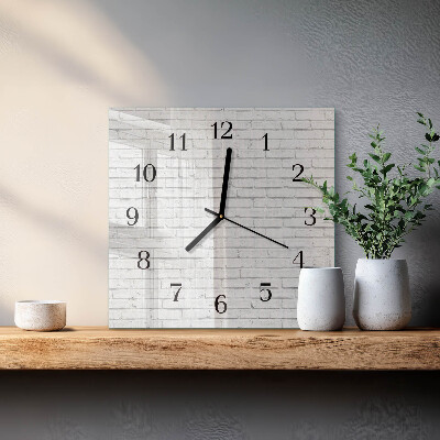 Orologio quadrato Muro di mattoni