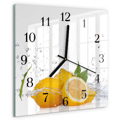 Orologio quadrato limoni